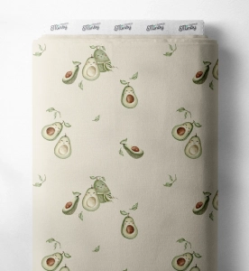 Tkanina Bawełniana Premium Happy Avocado beige