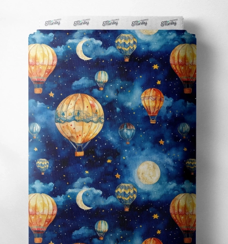 Magical balloons in night sky , balony, nocnie niebo