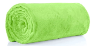 Minky Gładkie Polar 380g Limonka / Jasmine Green, pluszowa gładka dzianina poliestrowa, Smooth Minky, odcień  jasna zieleń