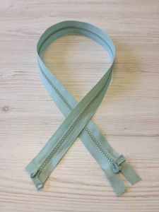 Zamek Kostkowy Dwusuwakowy Miętowy 75cm