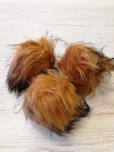 Pompon Rudy  Melanż 10cm