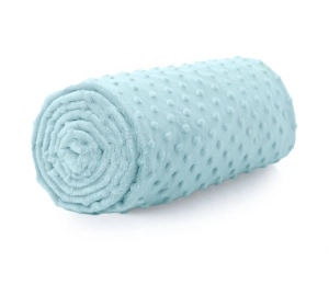 Minky Polar 380g Błekit / Baby blue, pluszowa dzianina poliestrowa, kolor jasny błękit