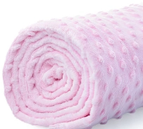 Minky Polar 380g Jasny Róż / Blushing Bride, pluszowa dzianina poliestrowa, kolor jasny / pudrowy róż