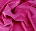 Minky Gładkie Polar 380g Fuksja / Fuchsia, pluszowa gładka dzianina poliestrowa, Smooth Minky, kolor fuksja