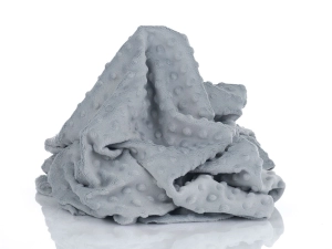Minky Polar 380g Srebrny / High-Rise, pluszowa dzianina poliestrowa, kolor srebrny