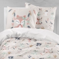 Tkanina Bawełniana Premium Leśne Zwierzaki Boho