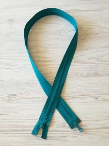 Zamek Kostkowy Dwusuwakowy Turkus  80cm