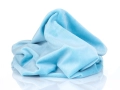 Minky Gładkie Polar 380g Sky Blue, pluszowa gładka dzianina poliestrowa, Smooth Minky, kolor błękitny