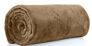 Minky Gładkie Polar 380g  Kokos / Toasted Coconut, pluszowa gładka dzianina poliestrowa, Smooth Minky, kolor jasny brązowy