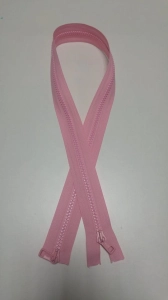 Zamek Kostkowy Dwusuwakowy Jasny Róż  75cm