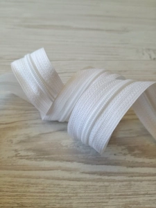 Taśma suwakowa biała 3mm