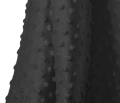 Minky Polar 380g Czarny / Black, pluszowa dzianina poliestrowa, kolor czarny