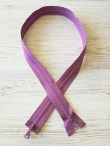 Zamek Kostkowy Dwusuwakowy Fiolet 100cm