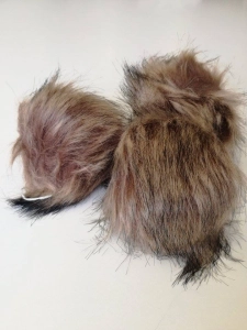 Pompon Brązowy Melanż 10cm