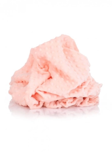 Minky Polar 380g Pudrowy Róż / Soft Pink, pluszowa dzianina poliestrowa, kolor pudrowy róż