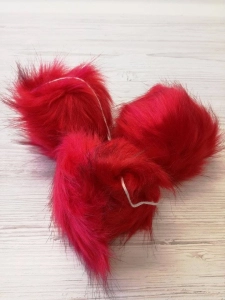 Pompon Czerwony 10cm