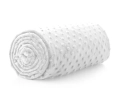 Minky Polar 380g Biały / White, pluszowa dzianina poliestrowa, kolor biały